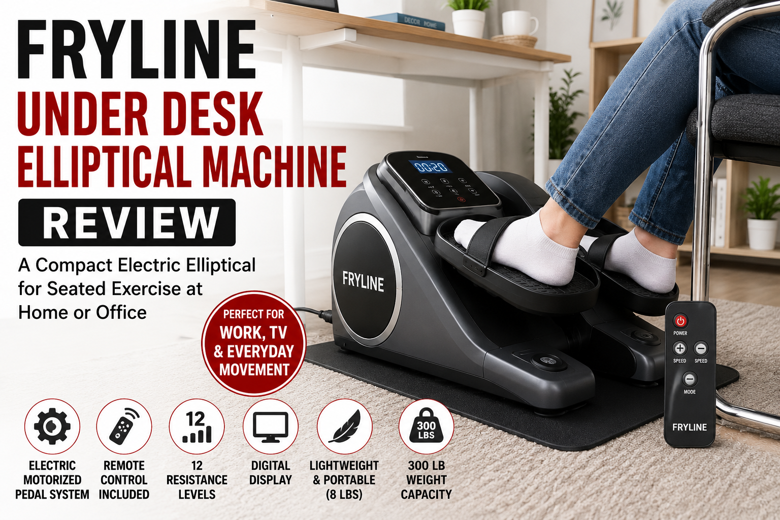 FRYLINE Under Desk Elliptical Machine Review: Worth Buying?