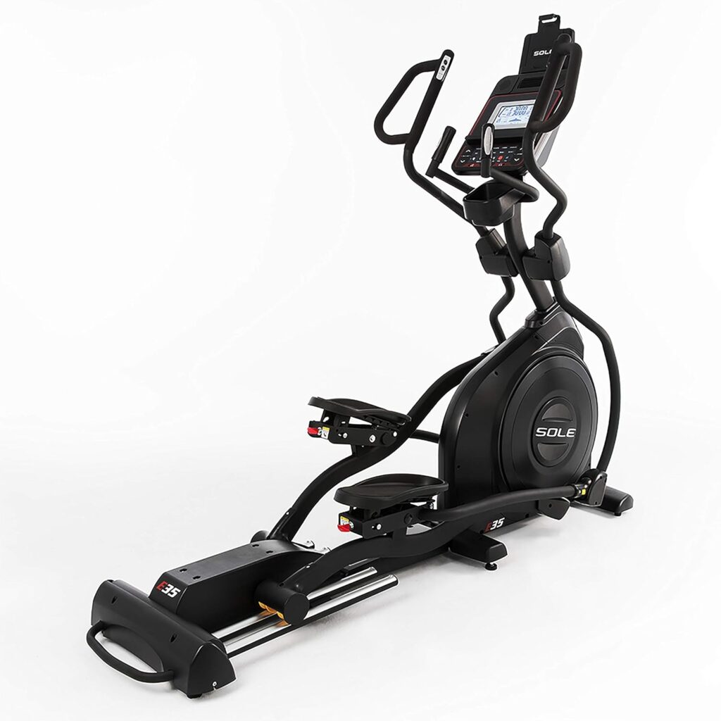 SOLE Fitness E35, E25, E20, E55, E95, E98 2020 Model Elliptical Machine, Elliptical Machines for Home Use, Home Exercise Equipment for Cardio Training, Work from Home Fitness Stepper Machine